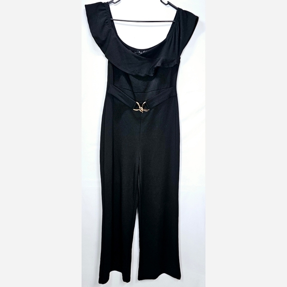 Pants - Large Black Casual Pants Jumpsuit
